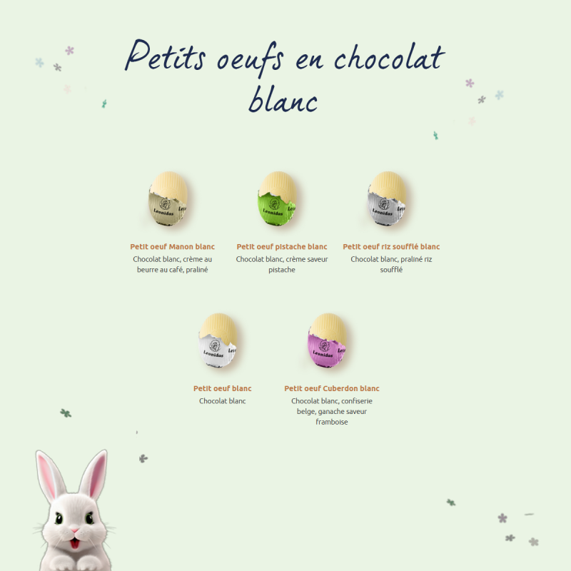 Ballotin d'oeufs de Pâques assortis